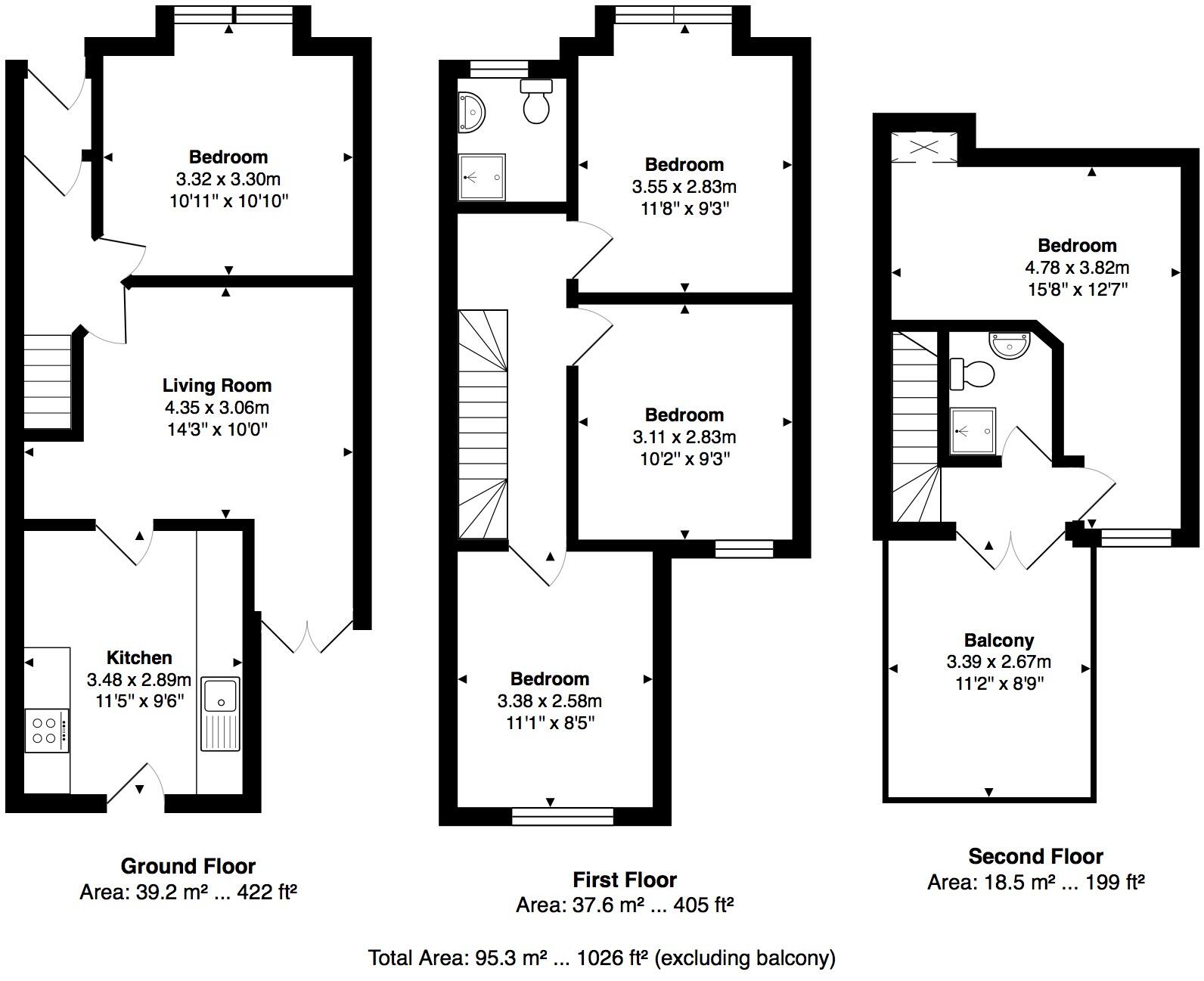 Coombe Terrace, Brighton floorplan