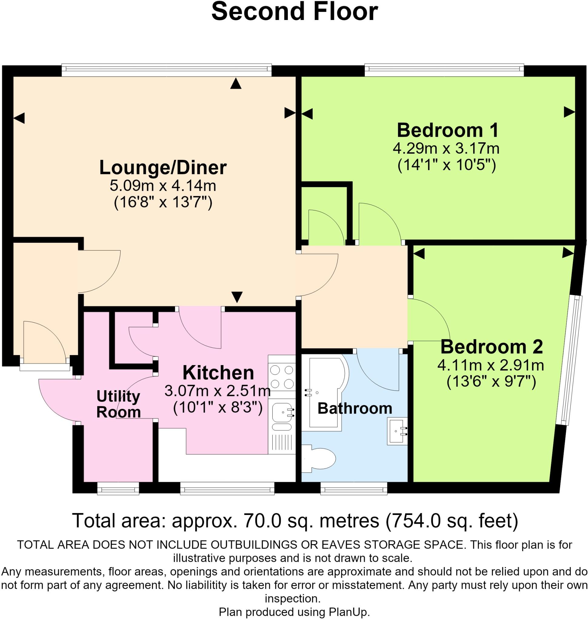 Butts Road, Southwick floorplan