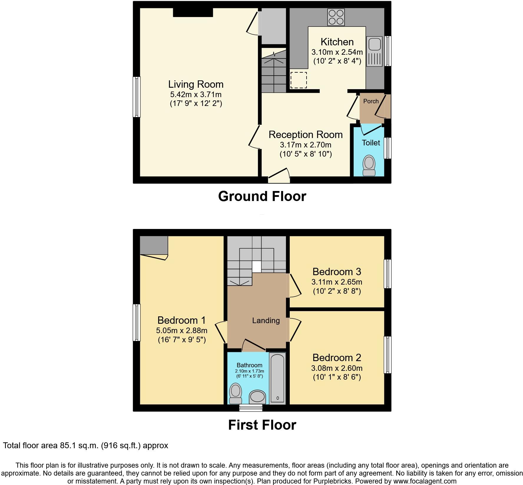 Heol Muston, Cardiff, CF5 floorplan