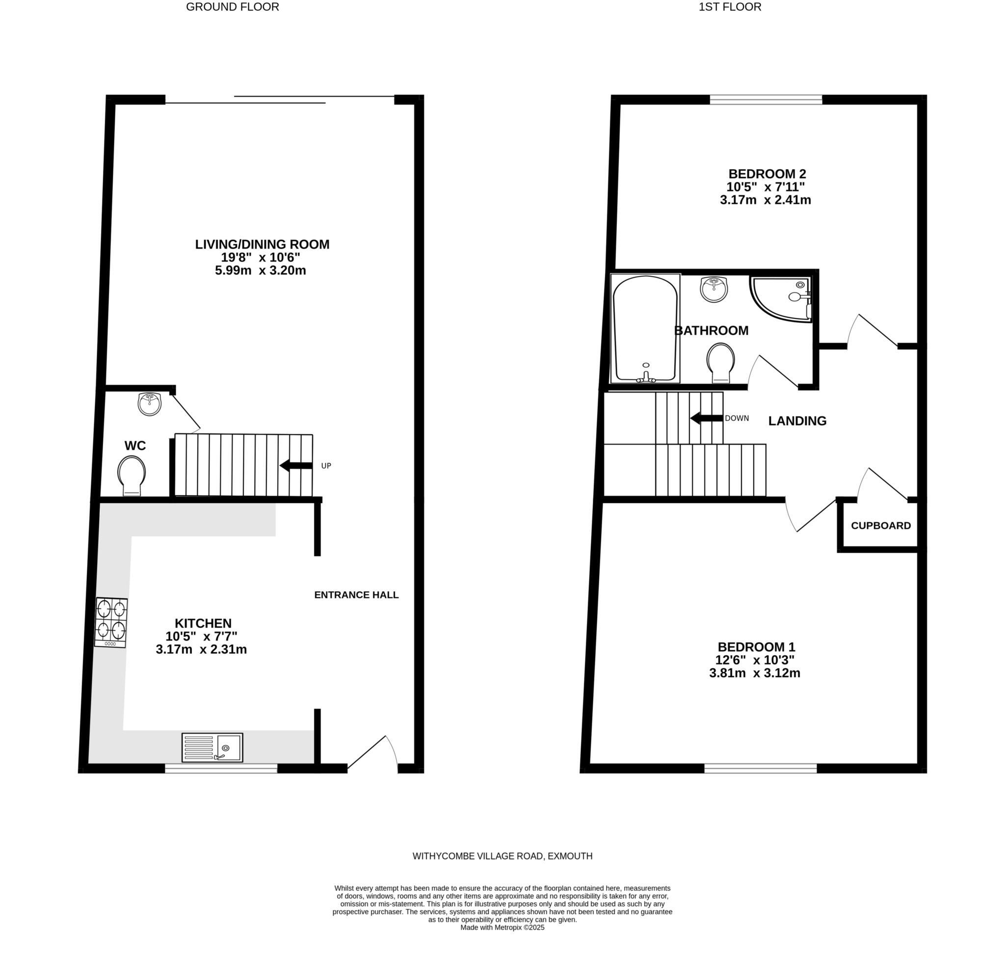 Withycombe Village Road, Exmouth floorplan