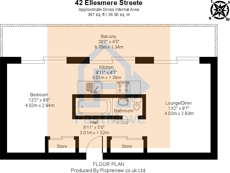 Ellesmere Street, Manchester, Greater Manchester, M15 floorplan