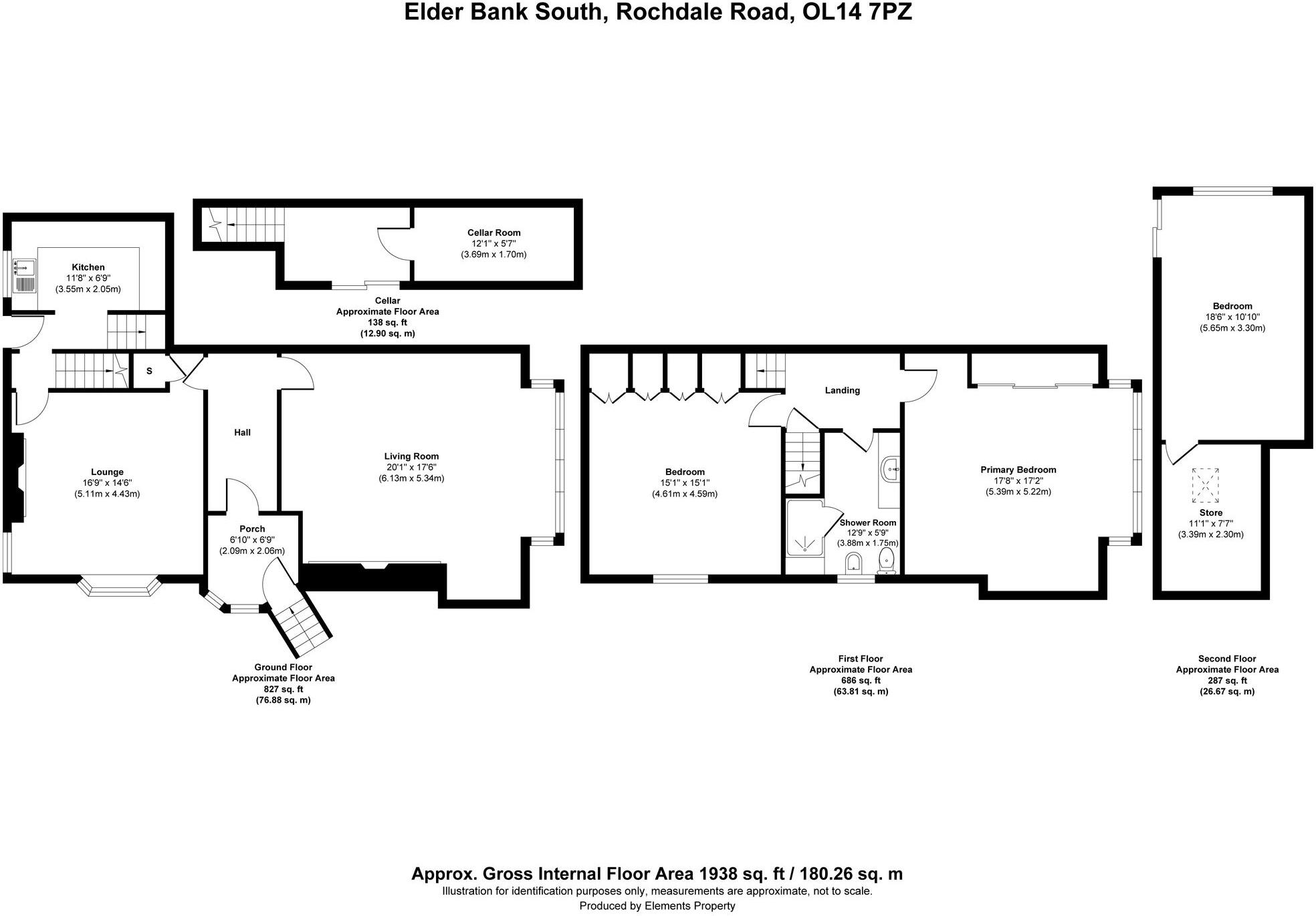 Rochdale Road, Todmorden, OL14 floorplan