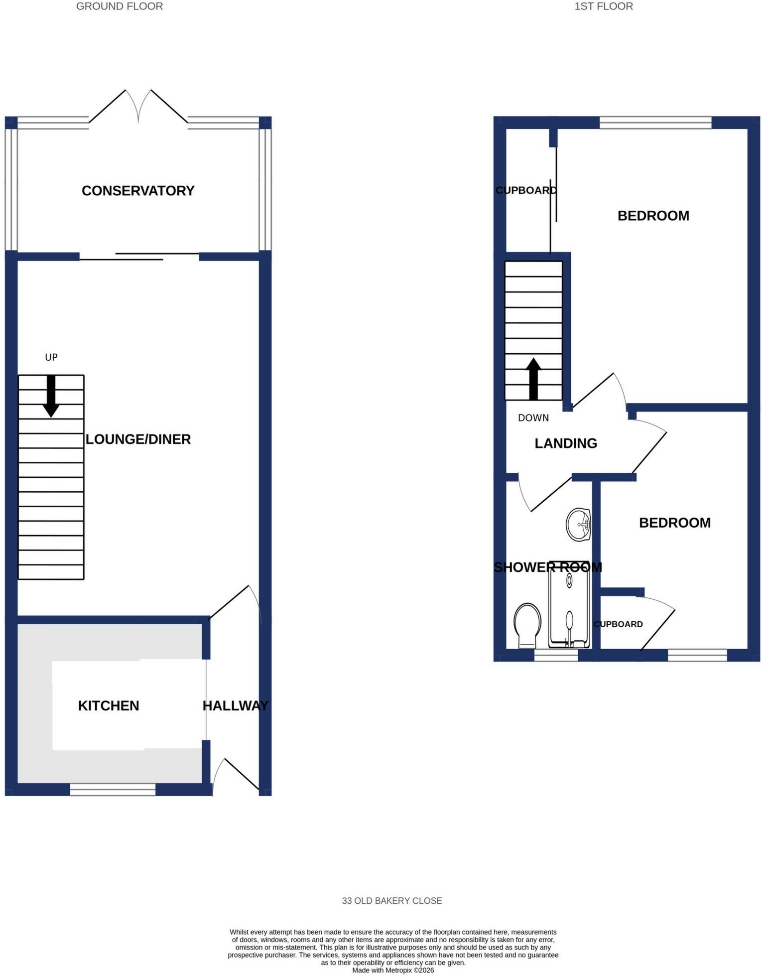 Old Bakery Close, Exwick, EX4 floorplan