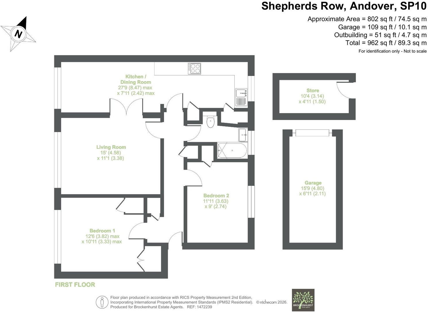 Shepherds Row, Andover, SP10 2QH floorplan