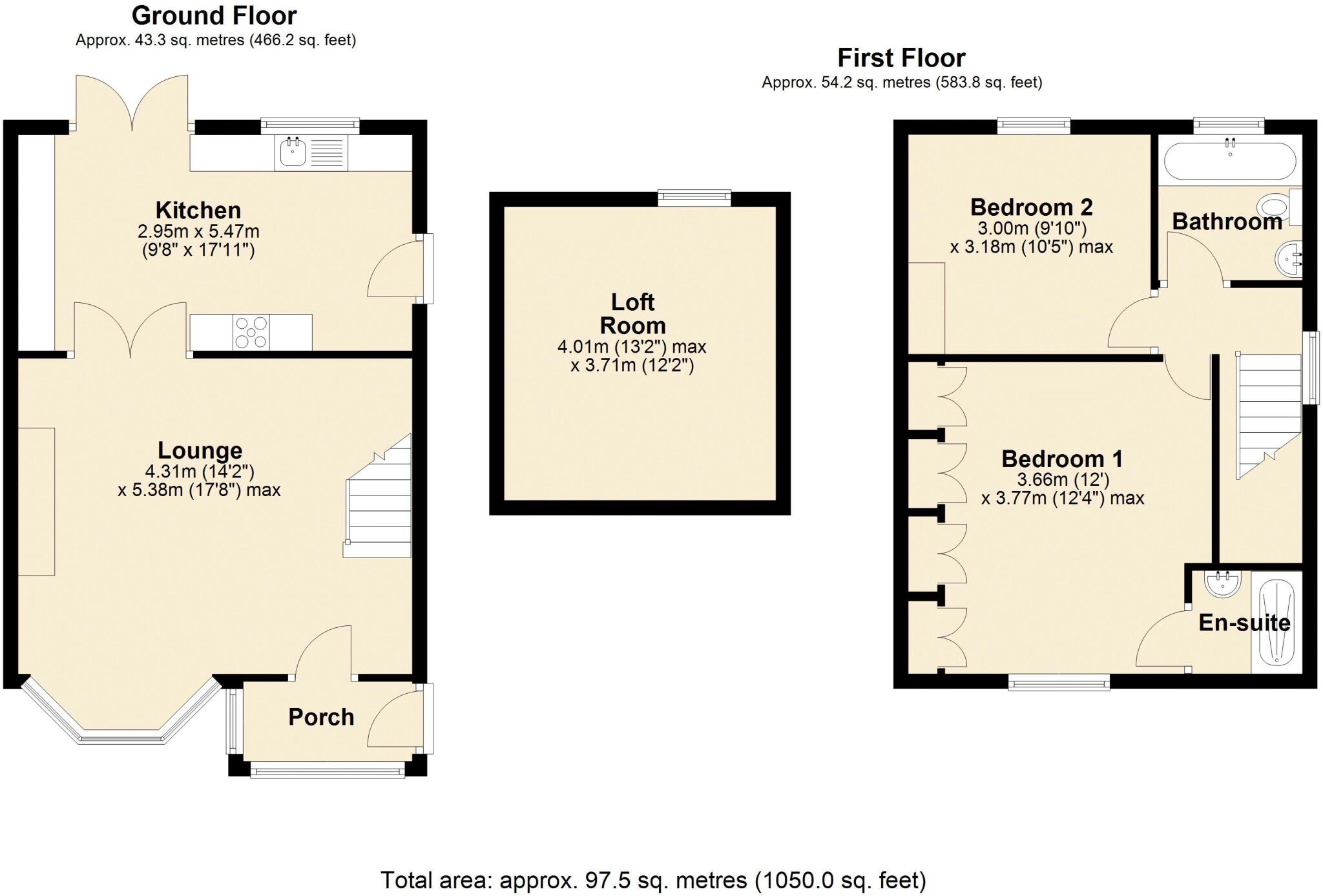 Kenmore Crescent, Greenside floorplan