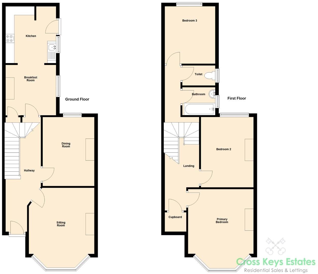 Waterloo Street, Stoke floorplan