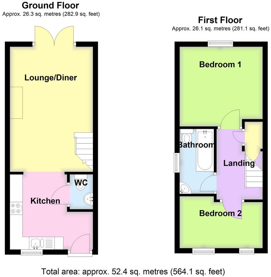 The Paddock, Kirton, Boston, PE20 floorplan