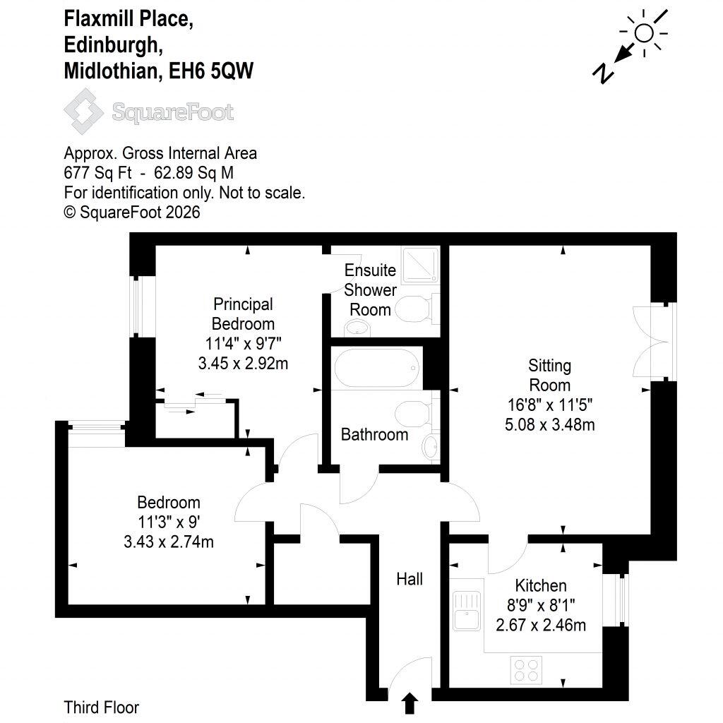 13/12 Flaxmill Place, Edinburgh, EH6 5QW floorplan