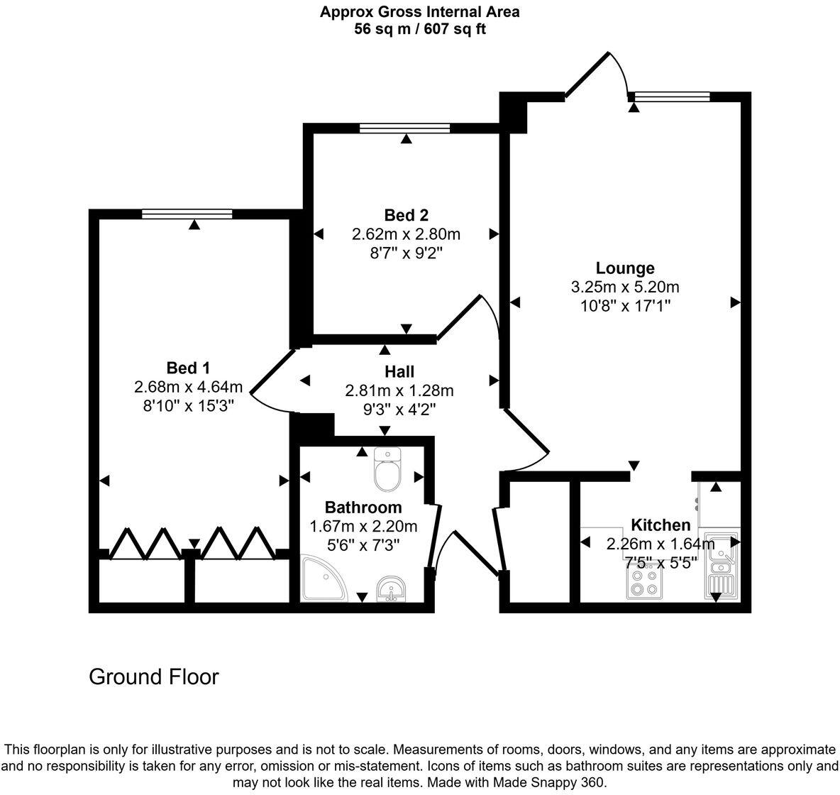 Tatton Court, Heaton Moor SK4 4NL floorplan