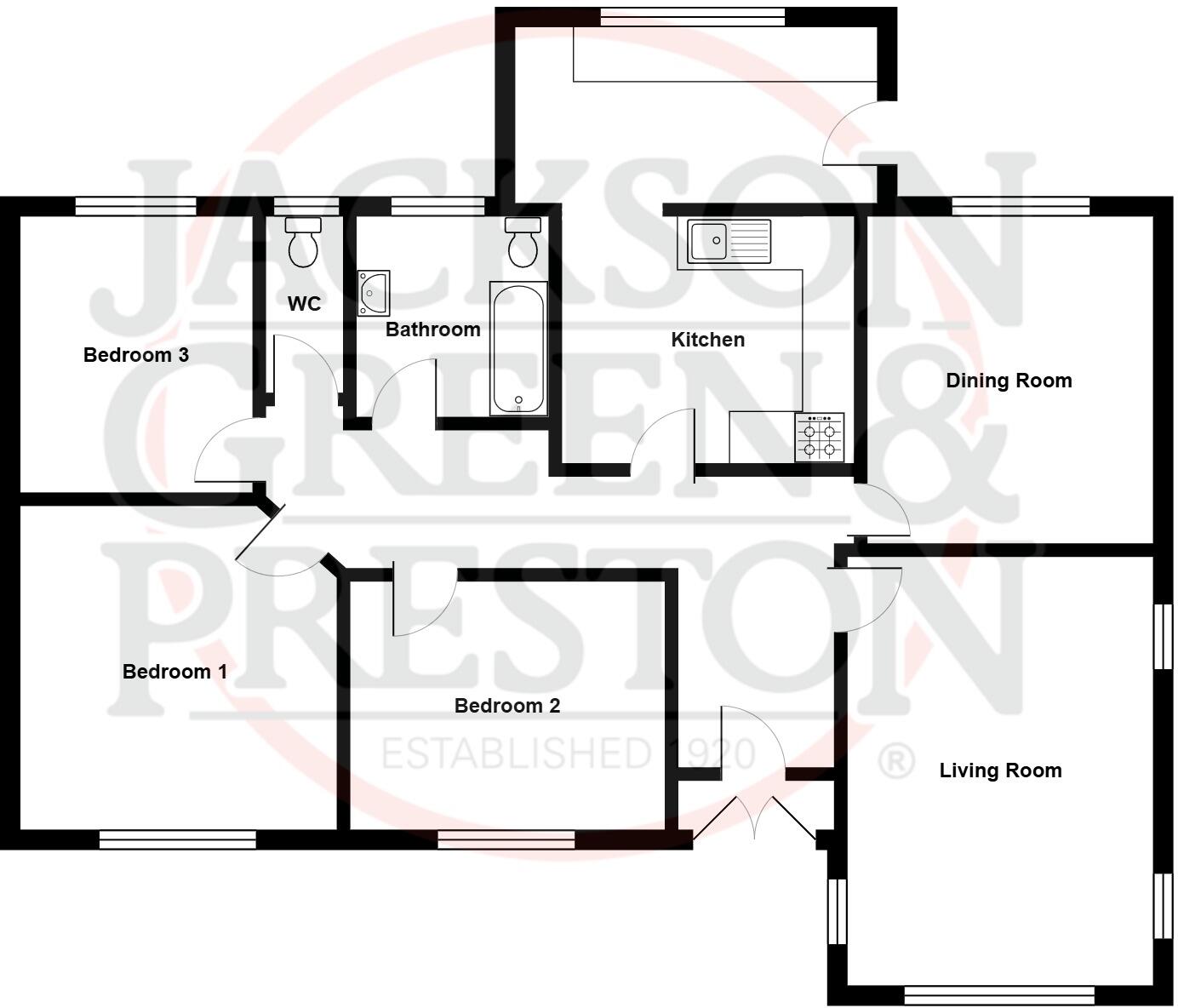 Lindsey Drive, Holton-le-Clay, Grimsby, Lincolnshire, DN36 floorplan