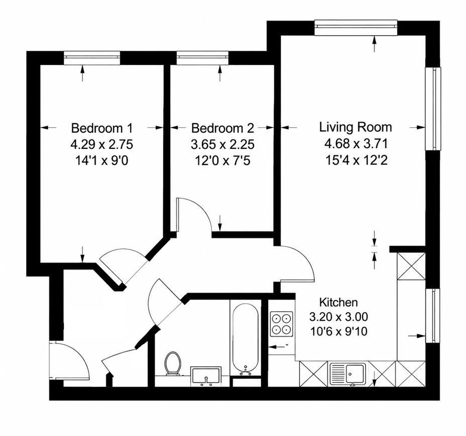 Dryden House,Kipling Way,Borehamwood floorplan