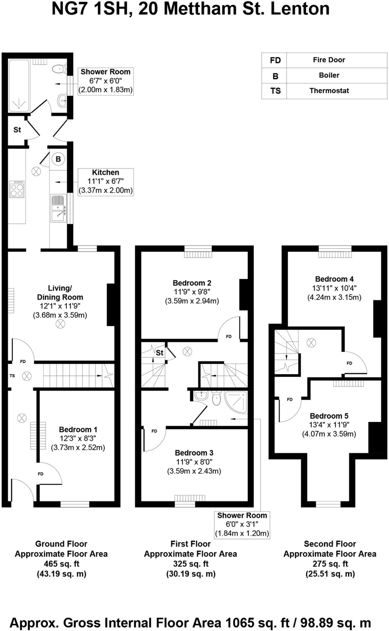 Mettham Street, Nottingham, Nottinghamshire, NG7 floorplan