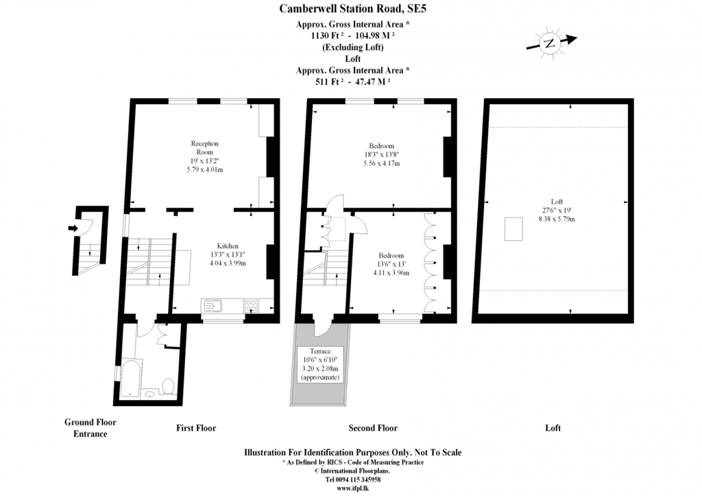 First Floor And Second Floor Flat, Camberwell Station Road, Southwark, London floorplan