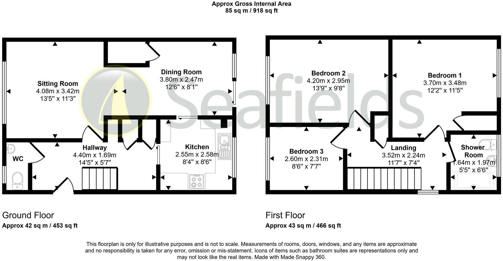 High Street, Oakfield, Ryde, PO33 1EL floorplan
