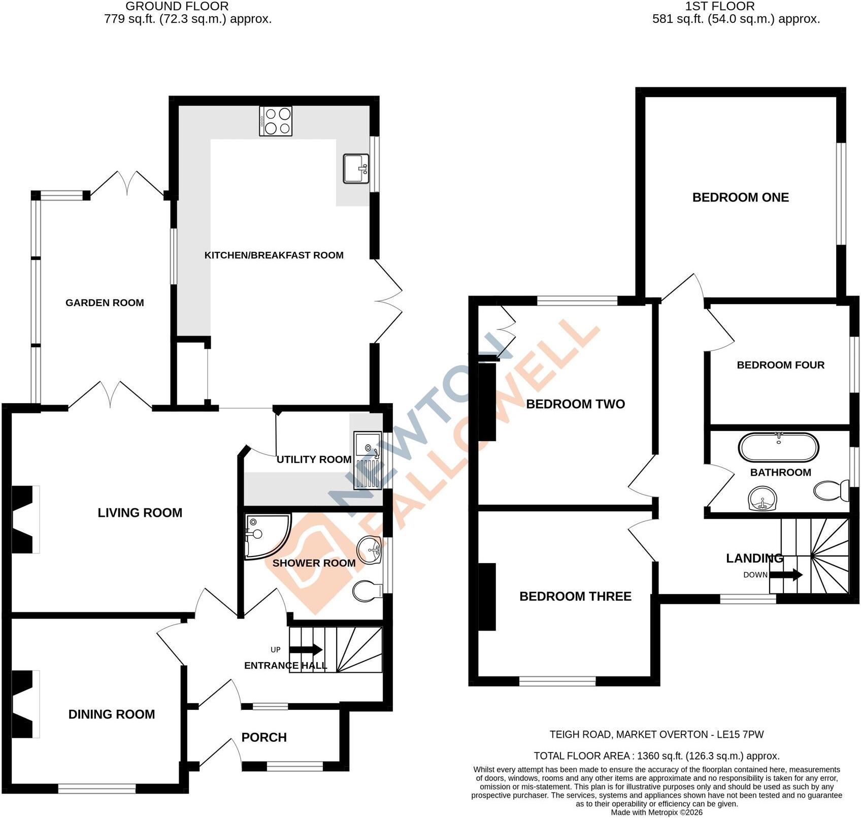 Teigh Road, Market Overton floorplan
