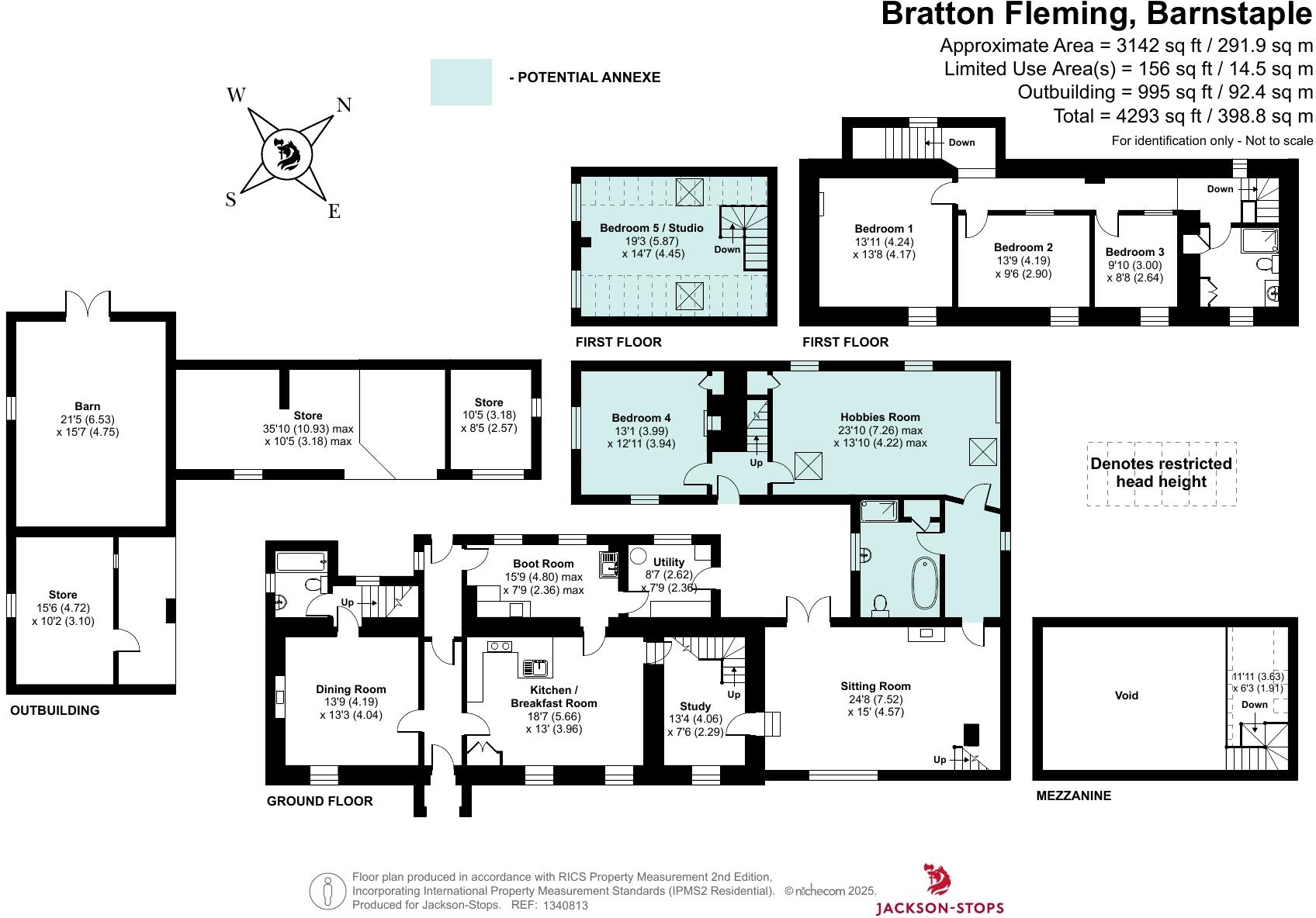 Bratton Fleming, Barnstaple, Devon, EX31 floorplan