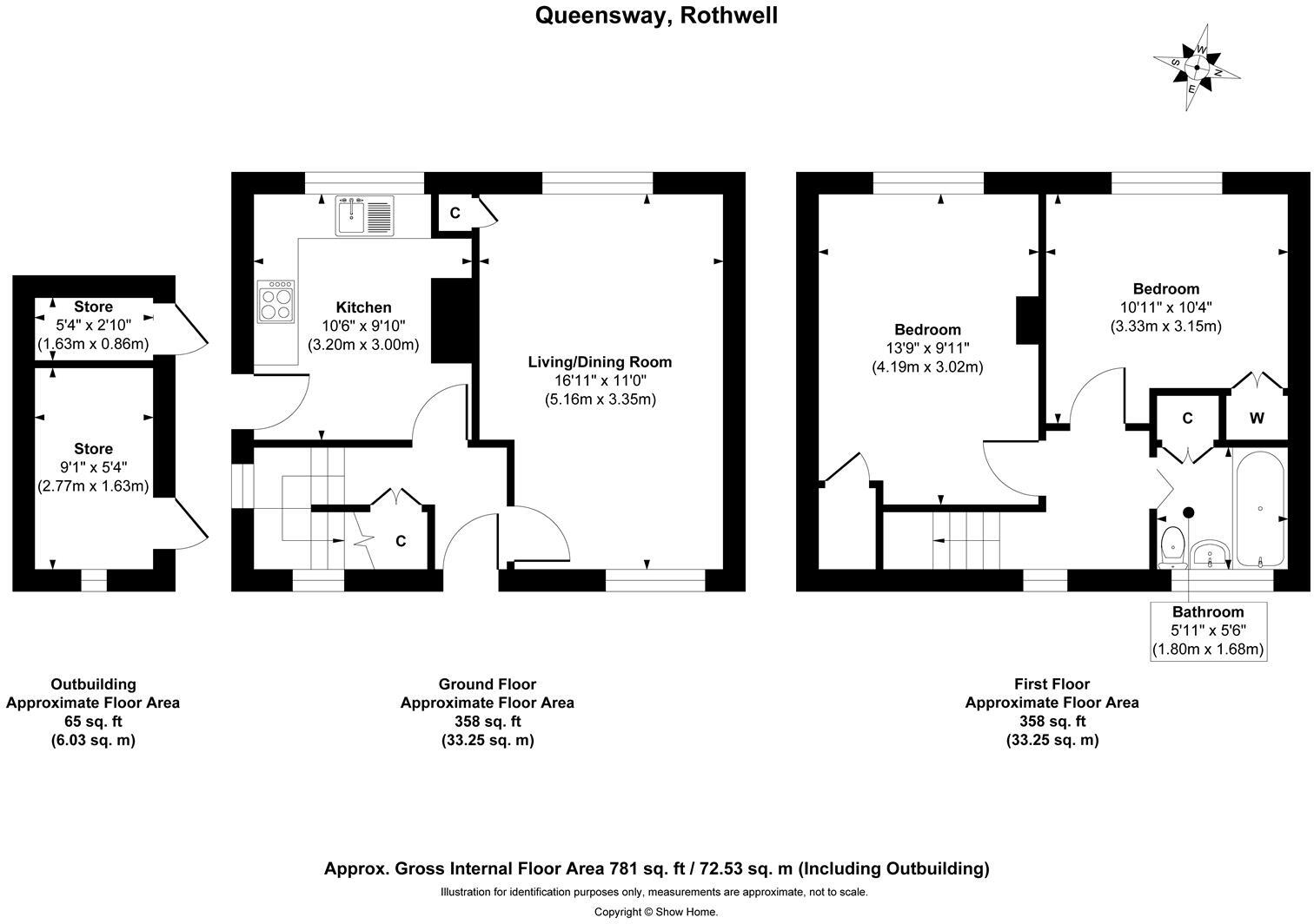 Queensway, Rothwell floorplan