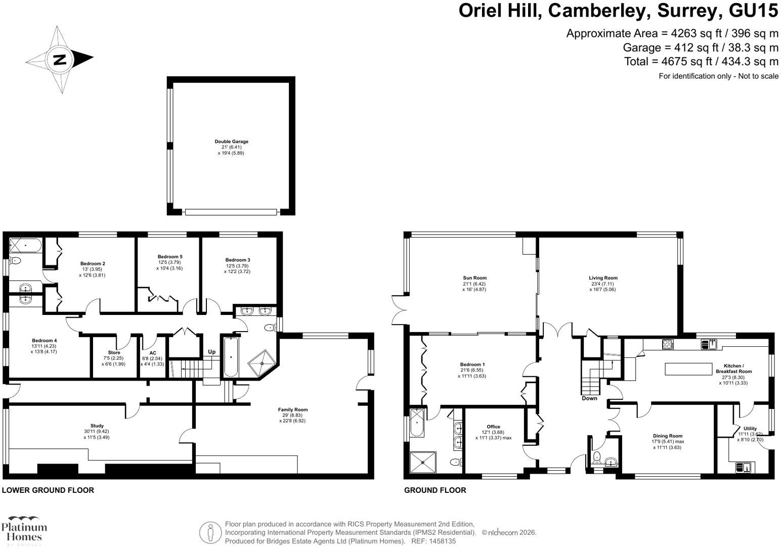 Oriel Hill, Camberley, Surrey, GU15 floorplan