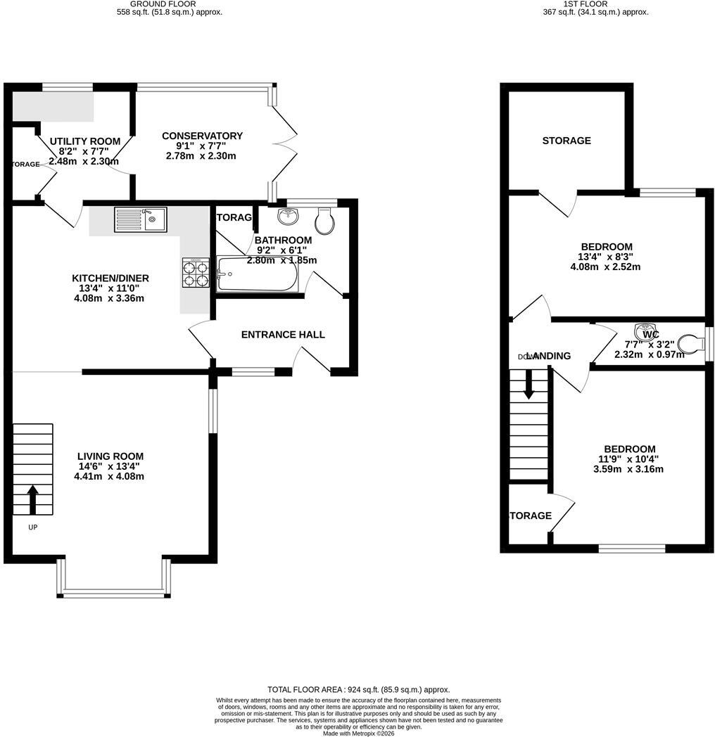 Down Road, Winterbourne Down floorplan