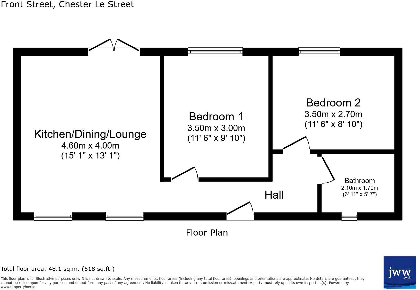 Front Street, Grange Villa, Chester Le Street, DH2 floorplan