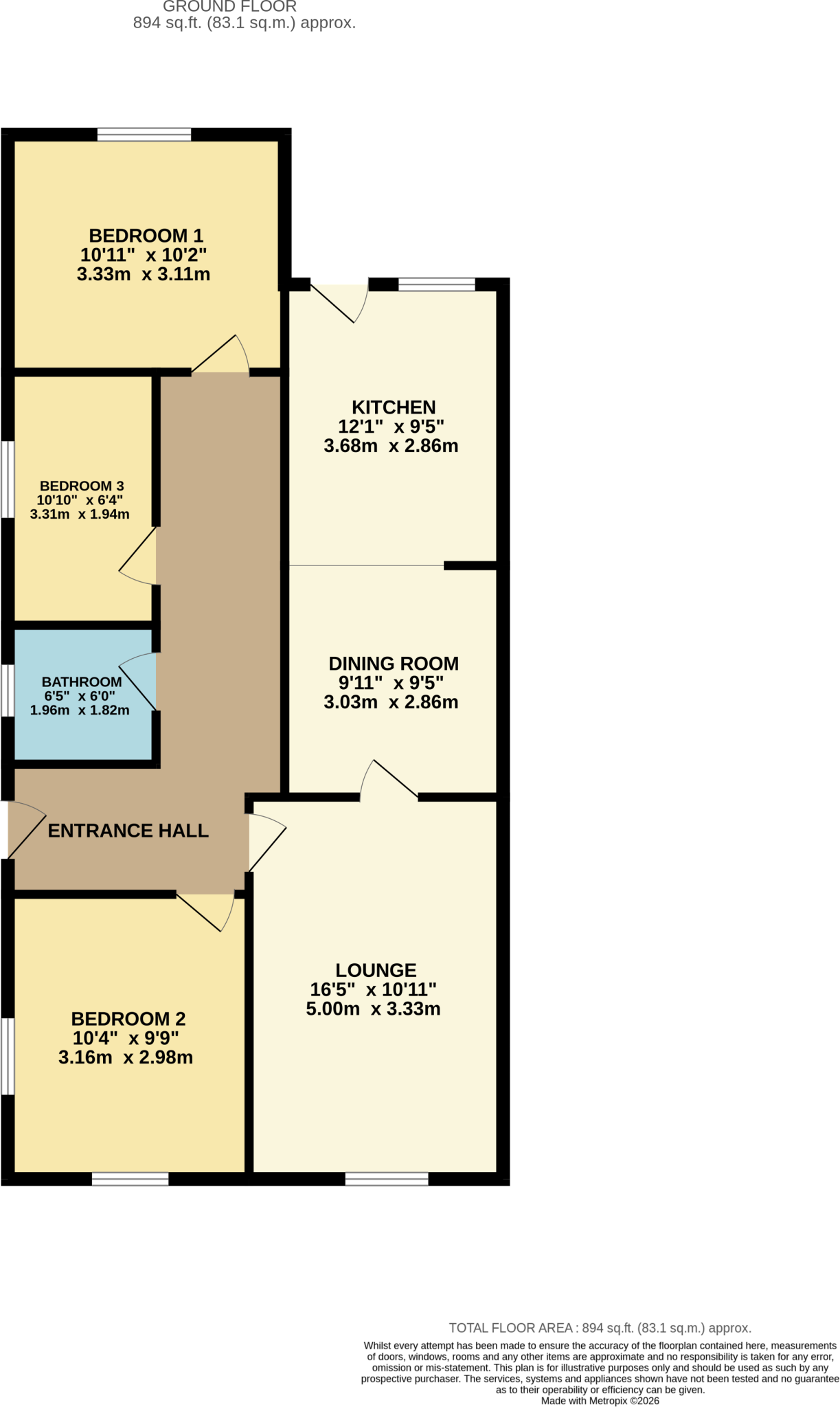 Brentford Road, Reddish floorplan