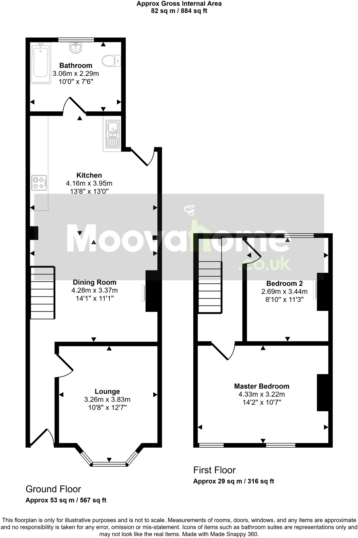 Rayfield Grove, Swindon, SN2 1HD floorplan