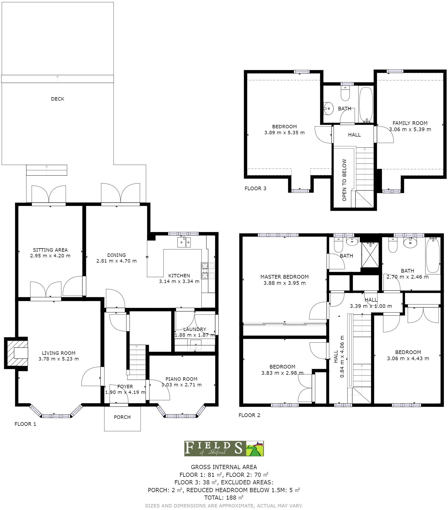 32 Hough Way, Shifnal. TF11 9PA floorplan