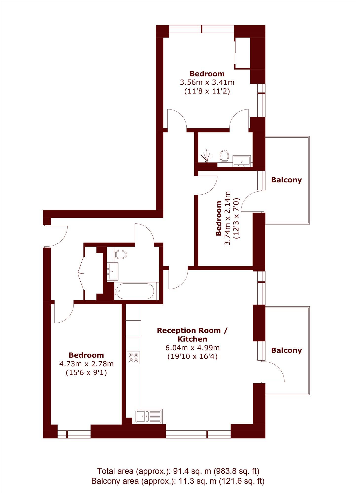 Nautilus House, North Kensington floorplan