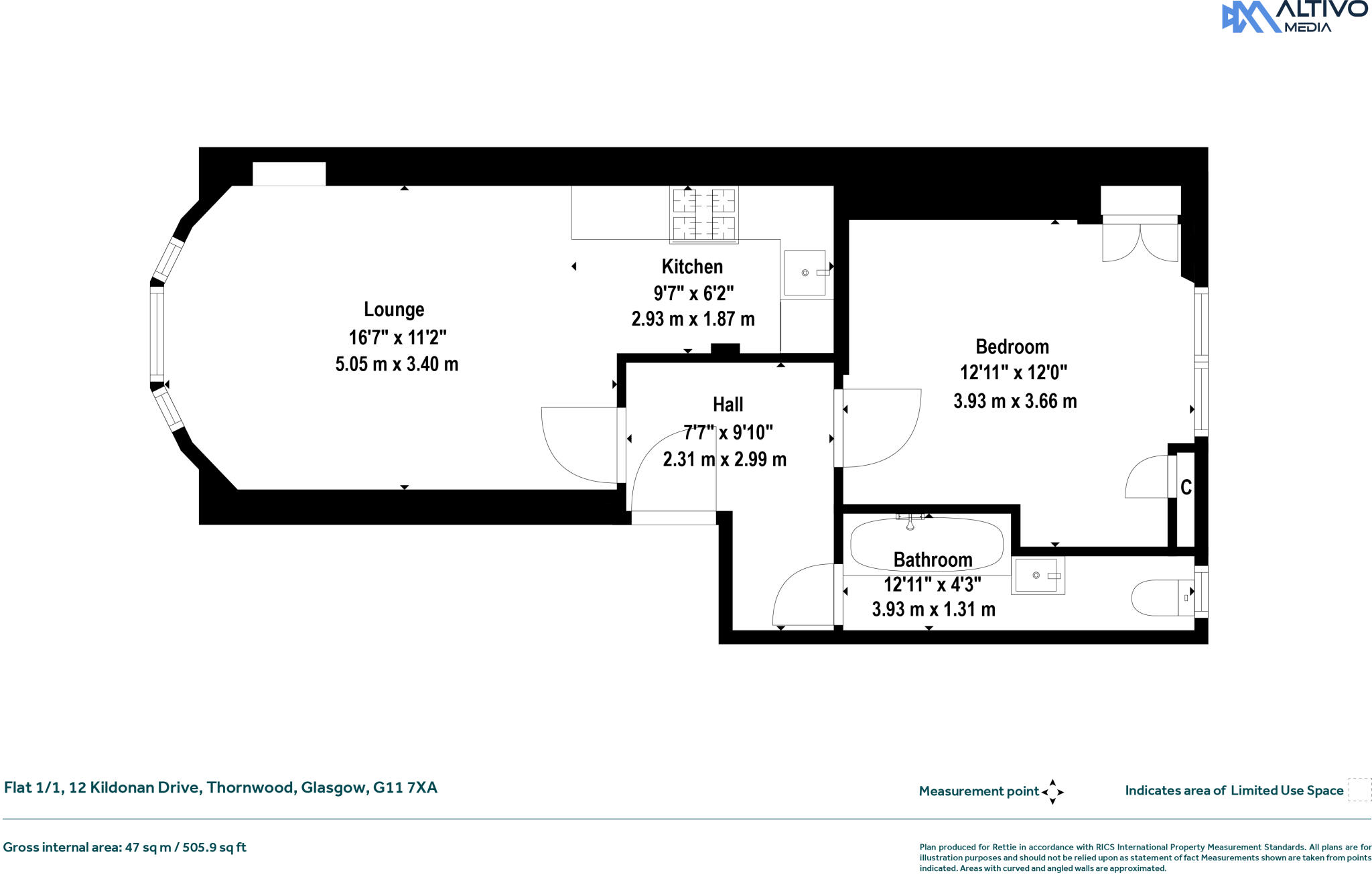 Kildonan Drive, Thornwood, Glasgow floorplan