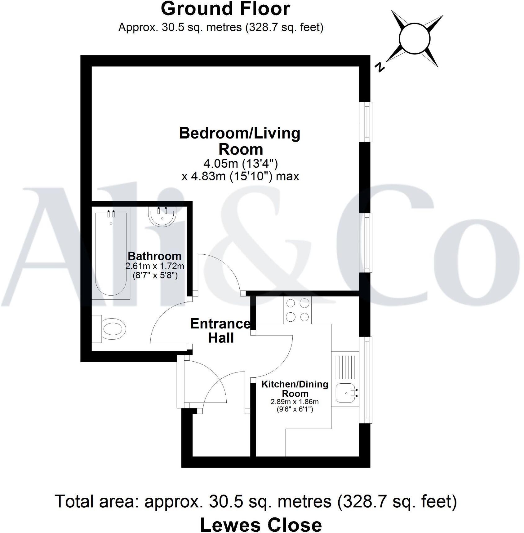 Lewes Close, Grays floorplan