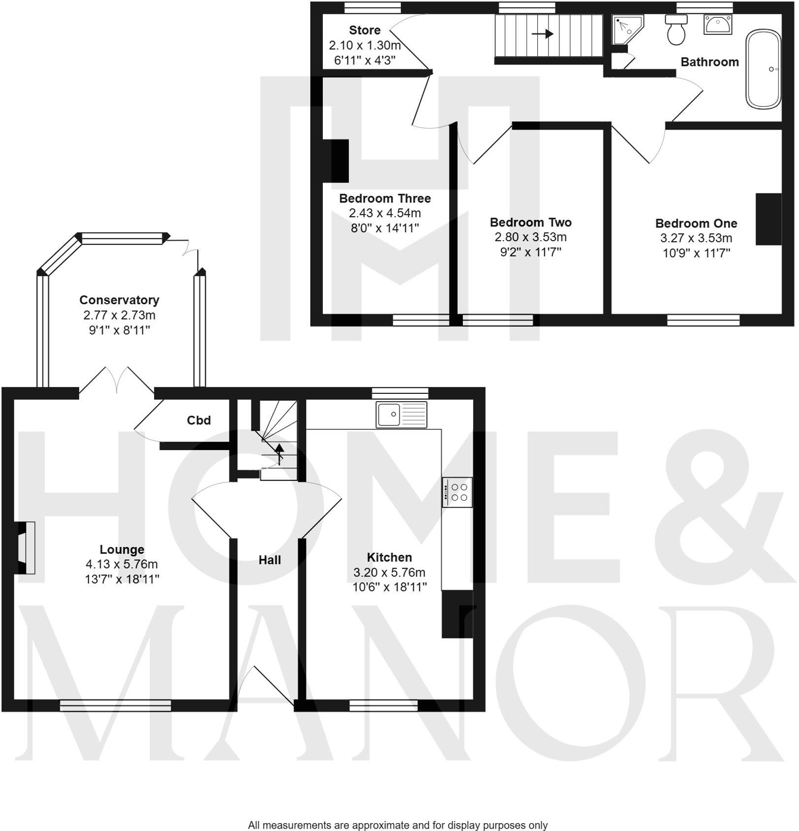 Long Moor Lane, Shelley floorplan