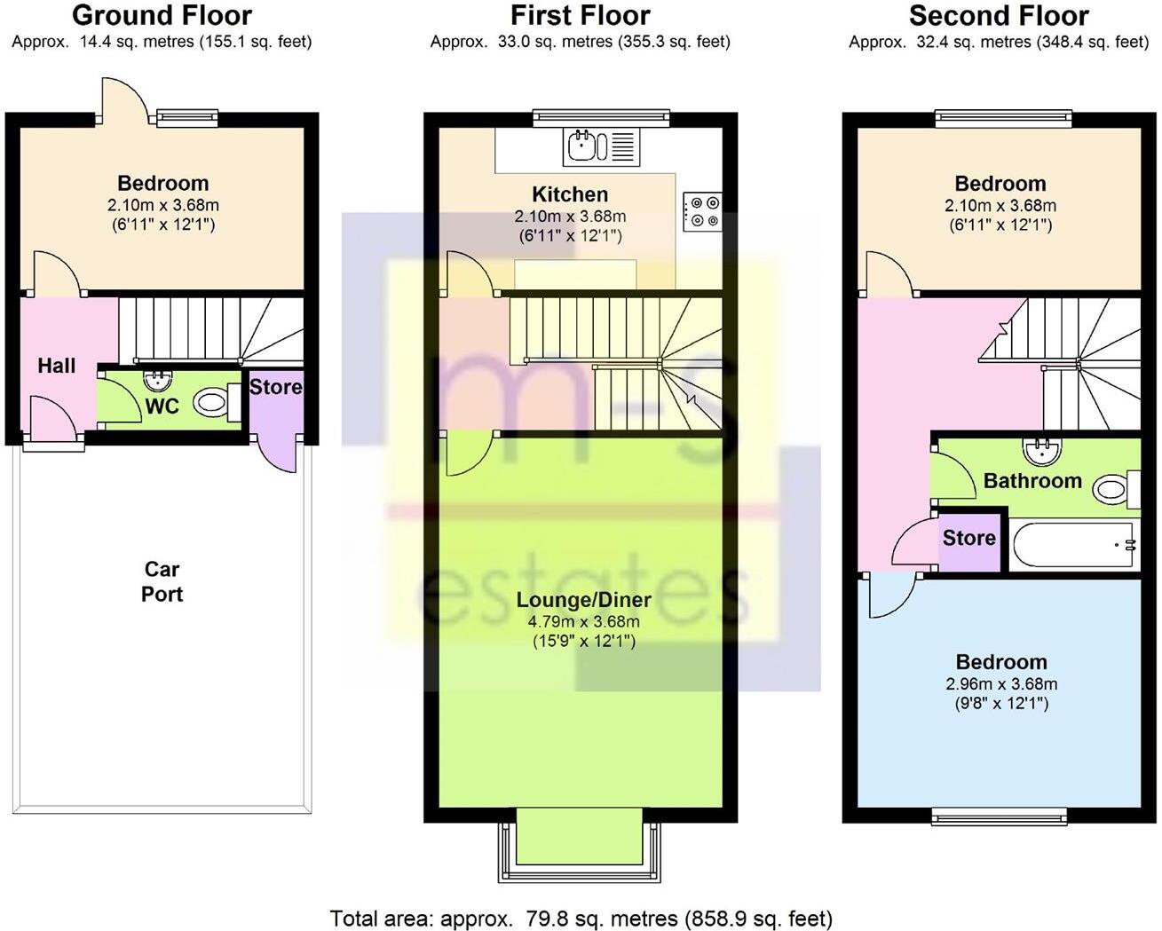 £125pppw Lenton Manor, Lenton, Nottingham floorplan