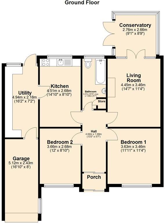 High Street, Burntwood, WS7 1LX floorplan