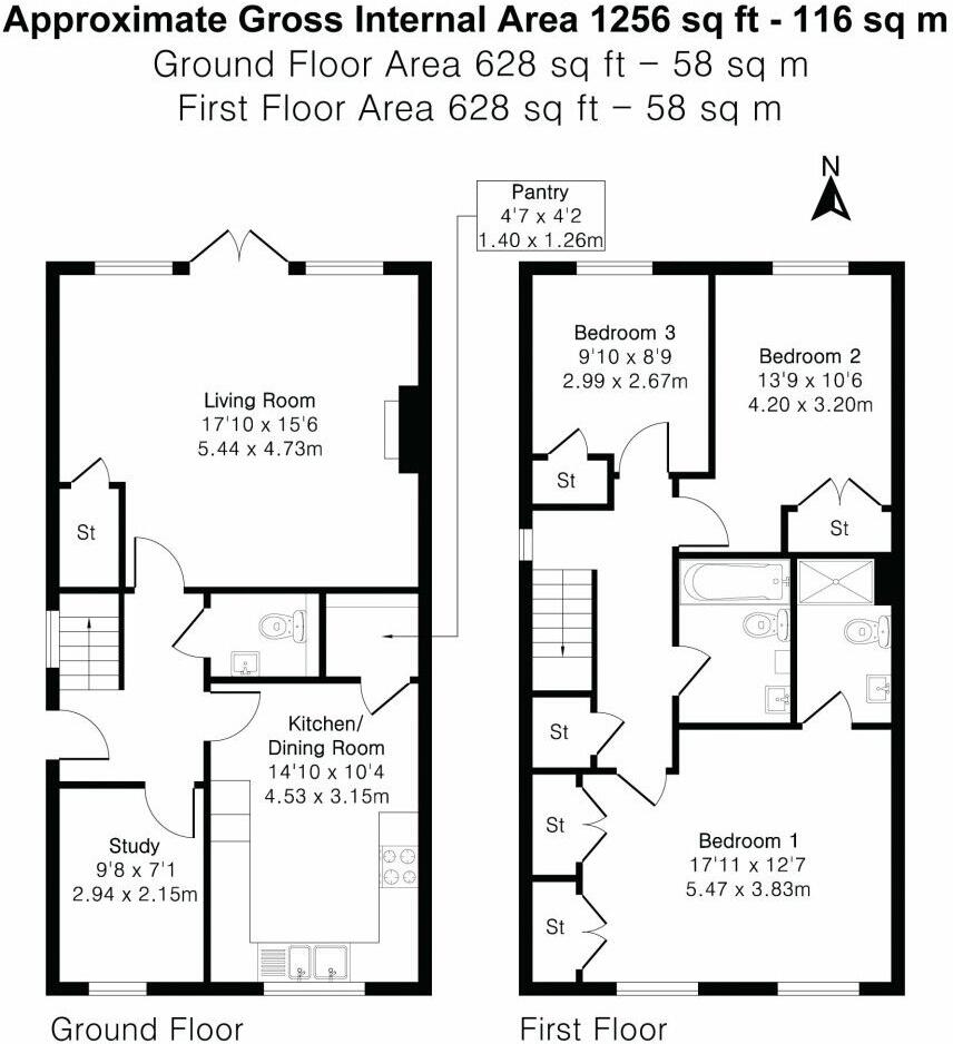 Holbrook Close, Shalford, GU4 8EB floorplan