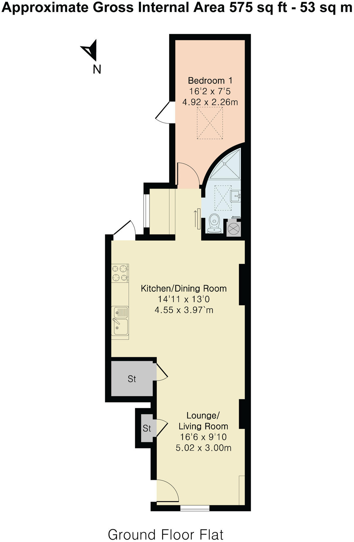 Garden Flat, 5 Plymouth Road, Totnes, Devon floorplan