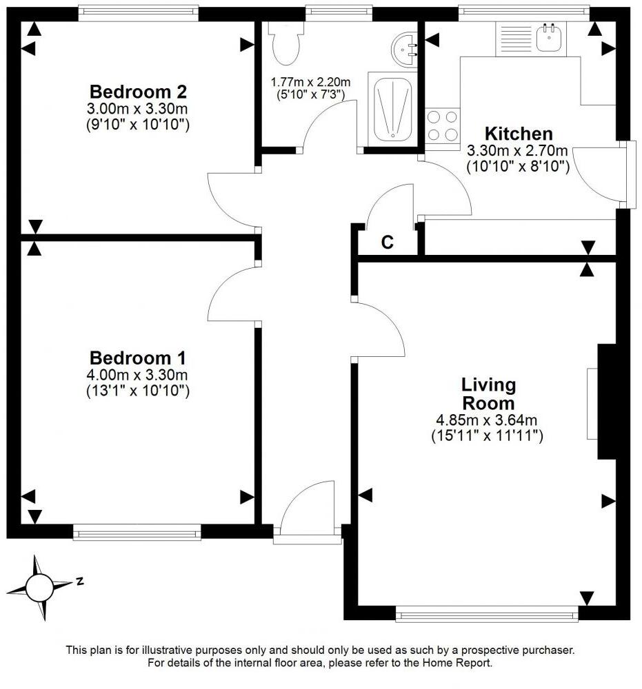 39 Craigs Gardens, Edinburgh, EH12 8HA floorplan