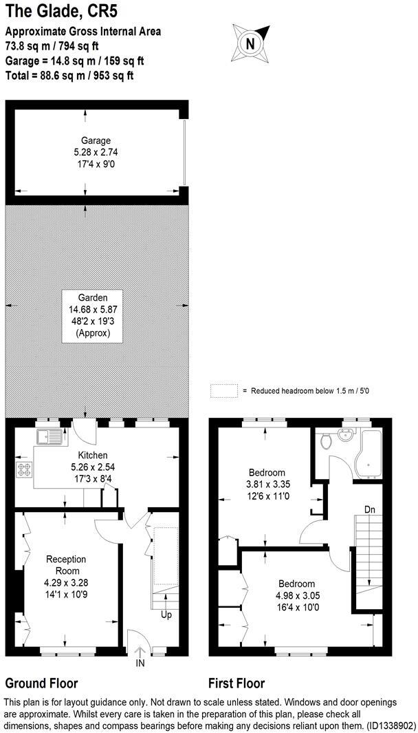 The Glade, Coulsdon floorplan