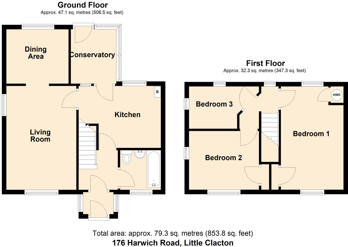 Harwich Road, Little Clacton, CO16 floorplan