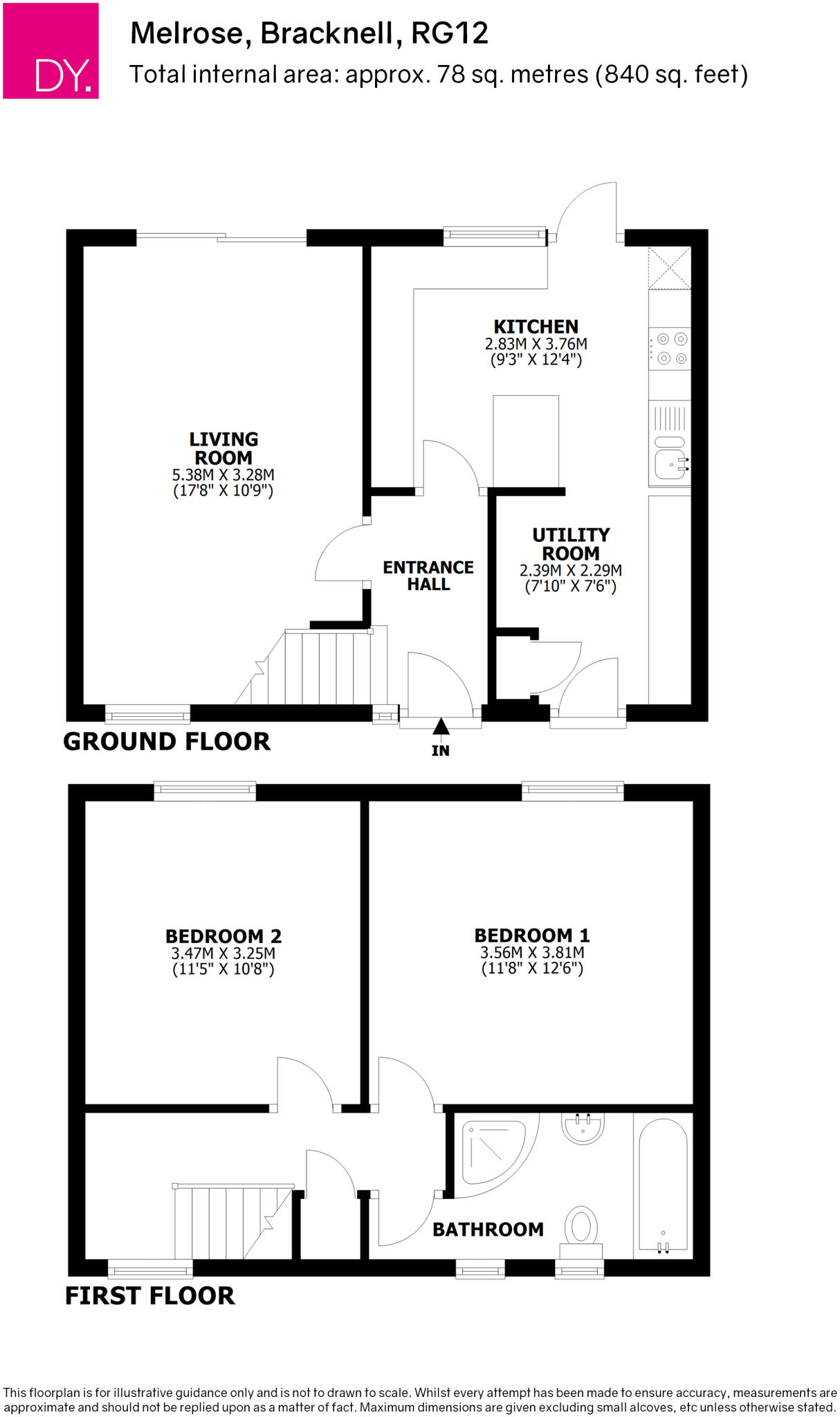 Melrose, Bracknell, Berkshire, RG12 floorplan