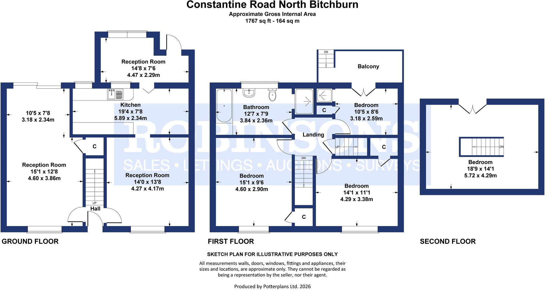 Constantine Road, North Bitchburn, Crook floorplan