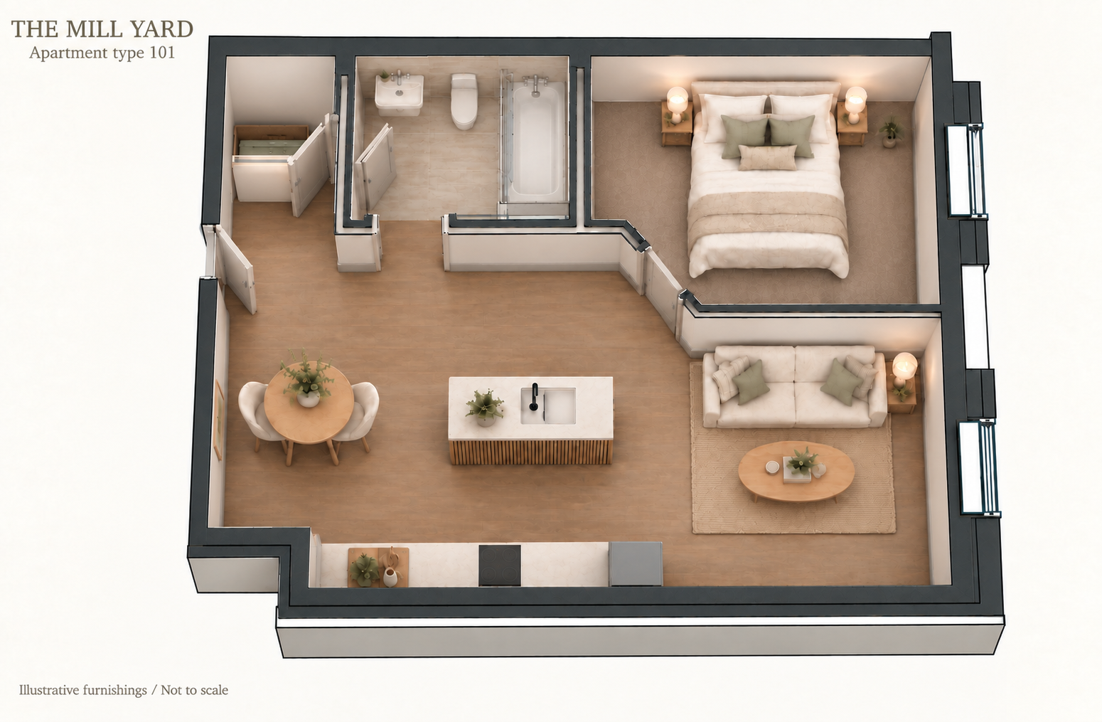 101 River House, The Mill Yard, Fletton Quays, PE2 floorplan