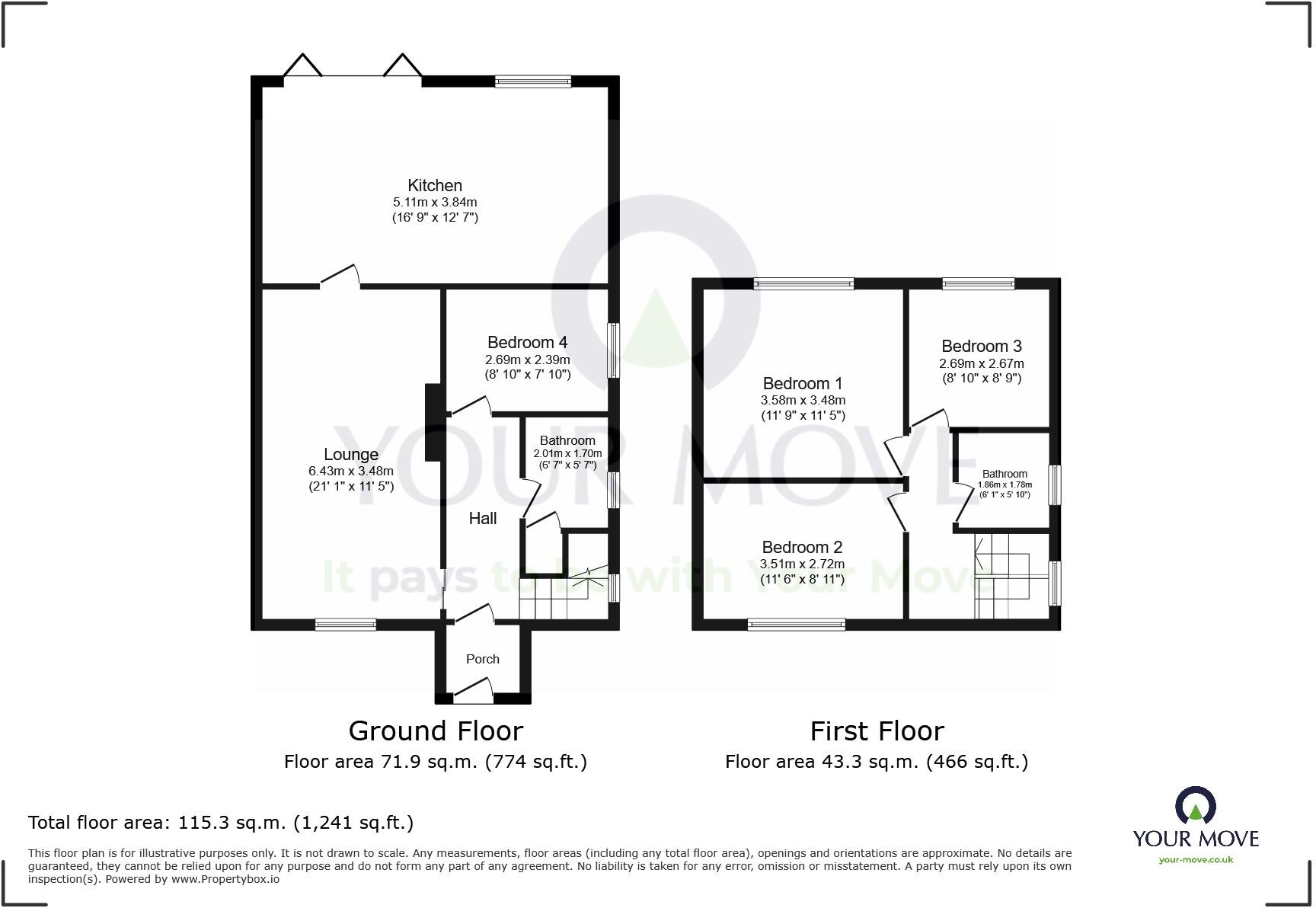 Etchingham Road, Eastbourne, East Sussex, BN23 floorplan