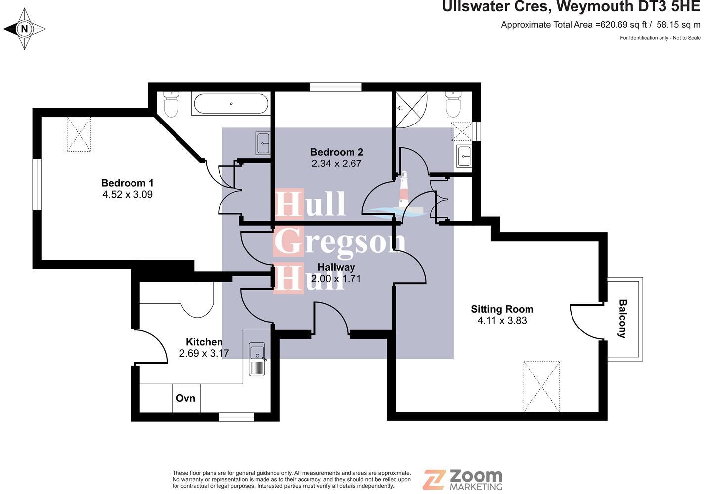 Ullswater Crescent, Weymouth floorplan