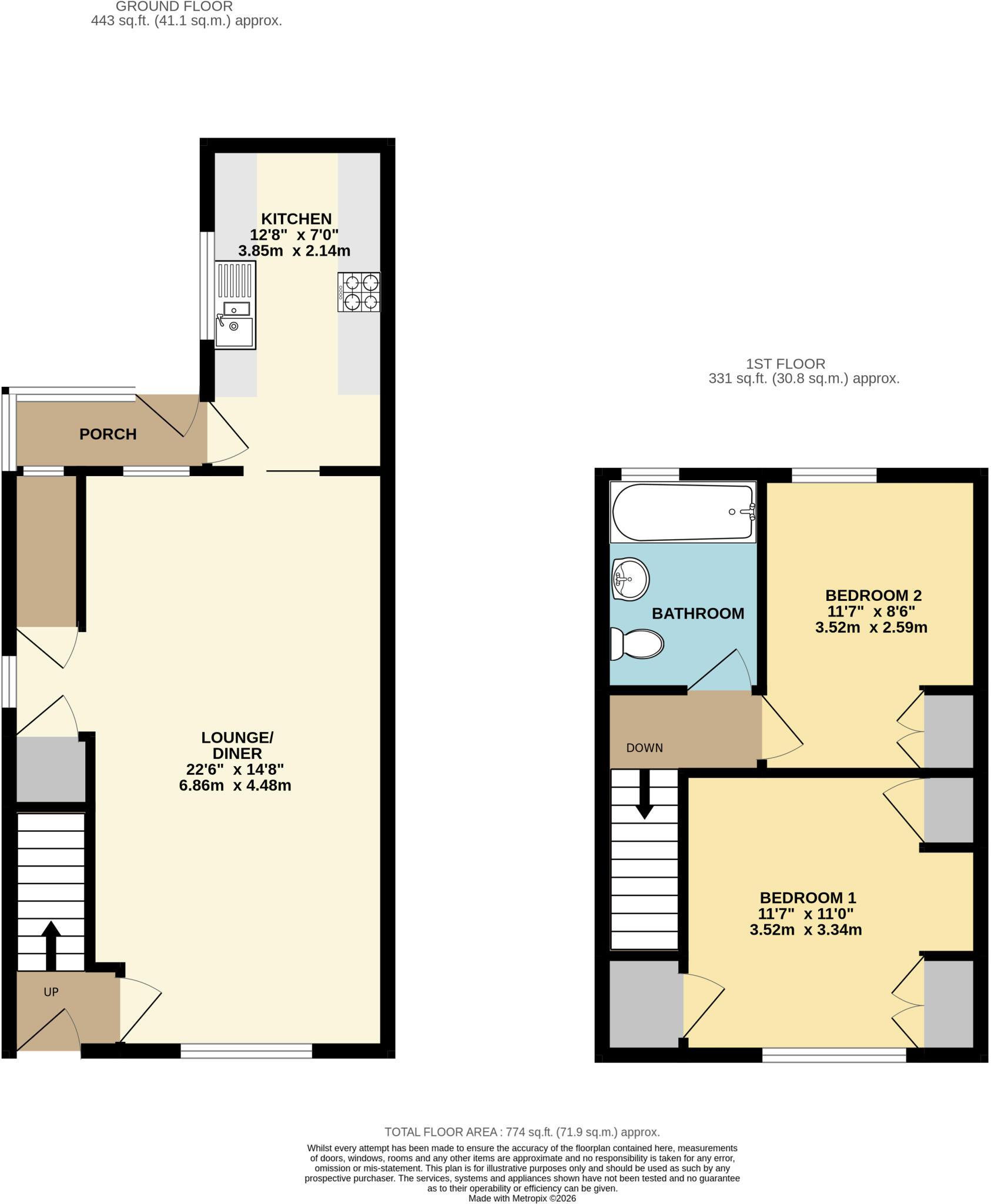 Cemetery Road, Winterton, DN15 floorplan