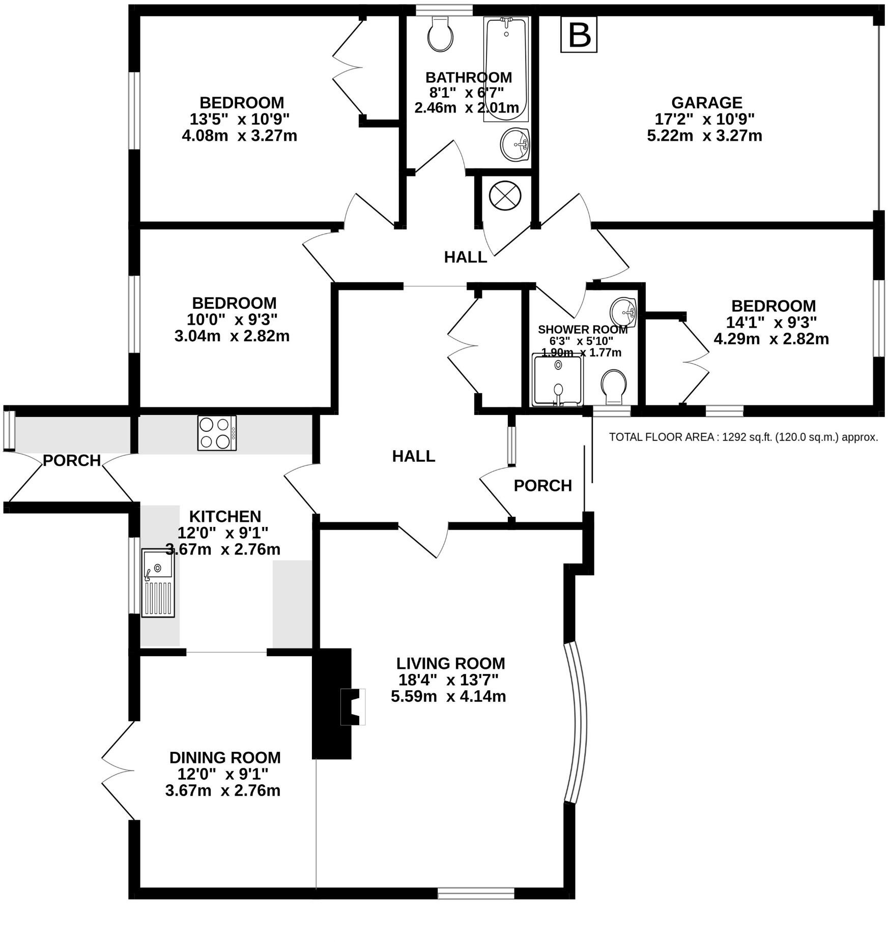 8, Cadoc Close, St. Merryn, PL28 floorplan