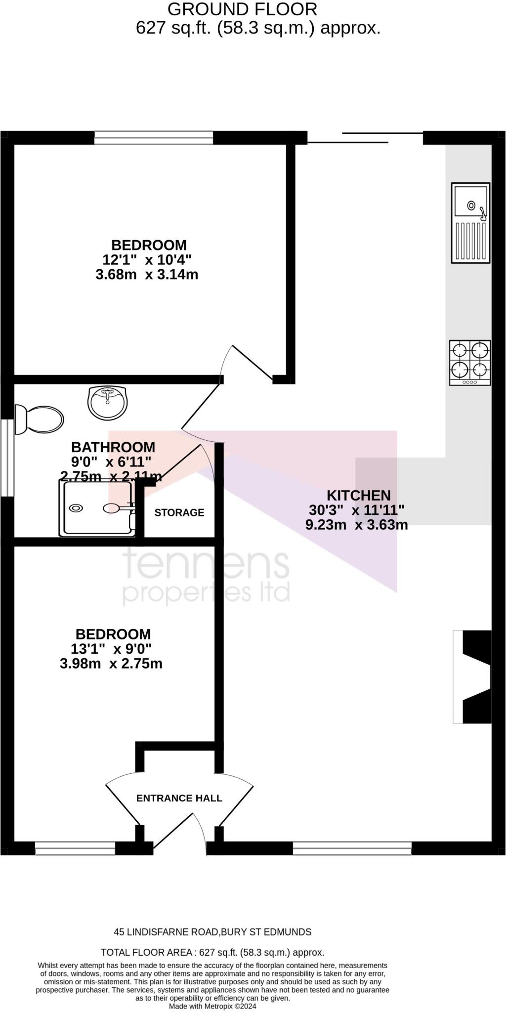 Lindisfarne Road, Bury St. Edmunds floorplan