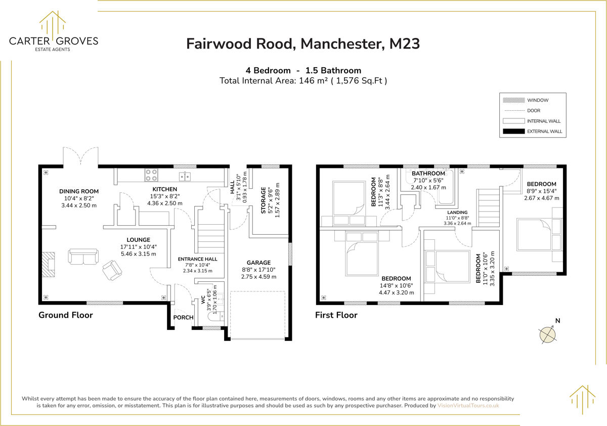 Fairwood Road, Manchester, Greater Manchester, M23 floorplan