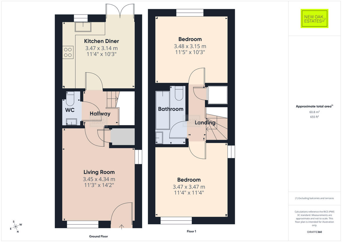 Deer Park Close, Alfreton, DE55 floorplan