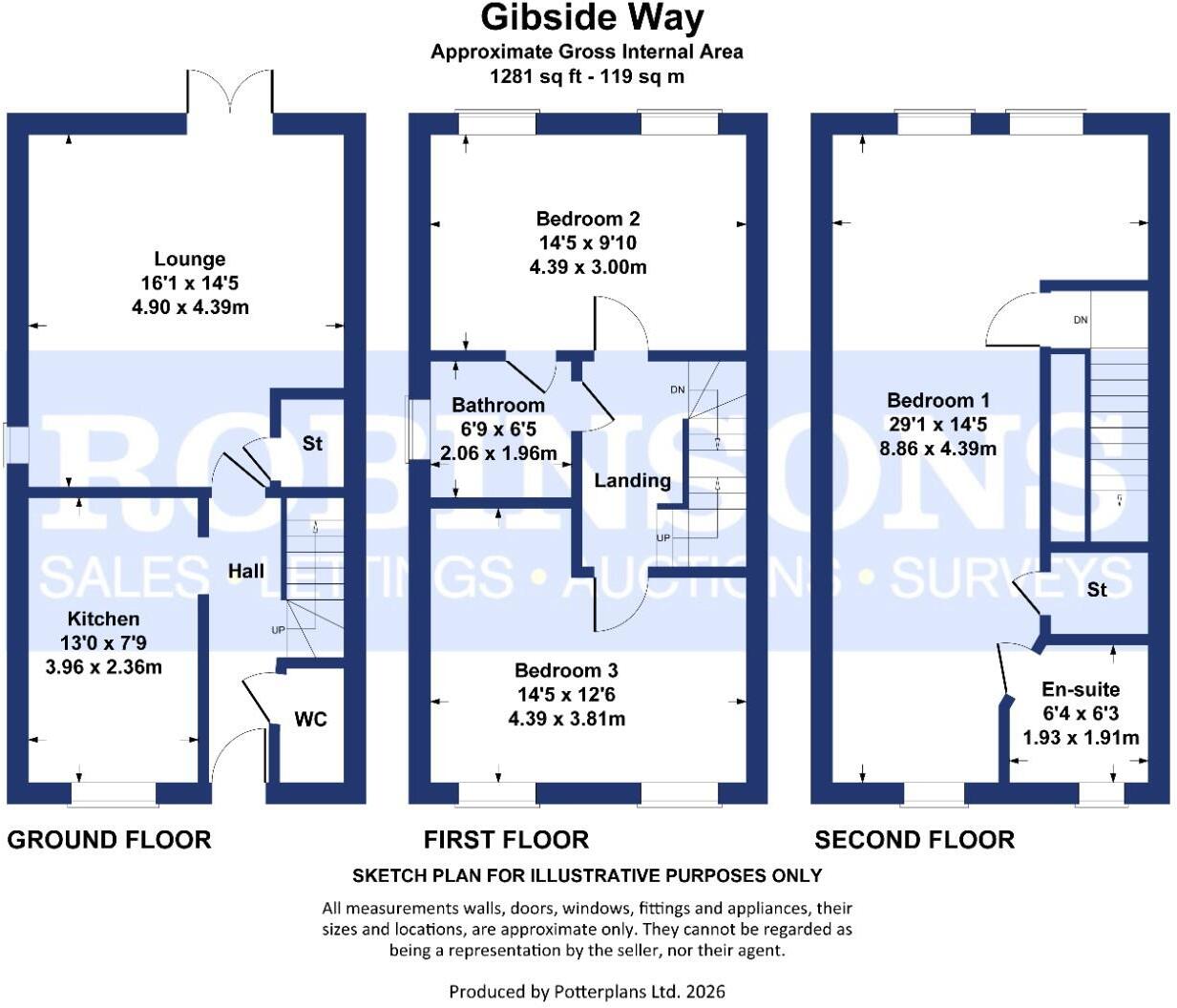 Gibside Way, Spennymoor floorplan