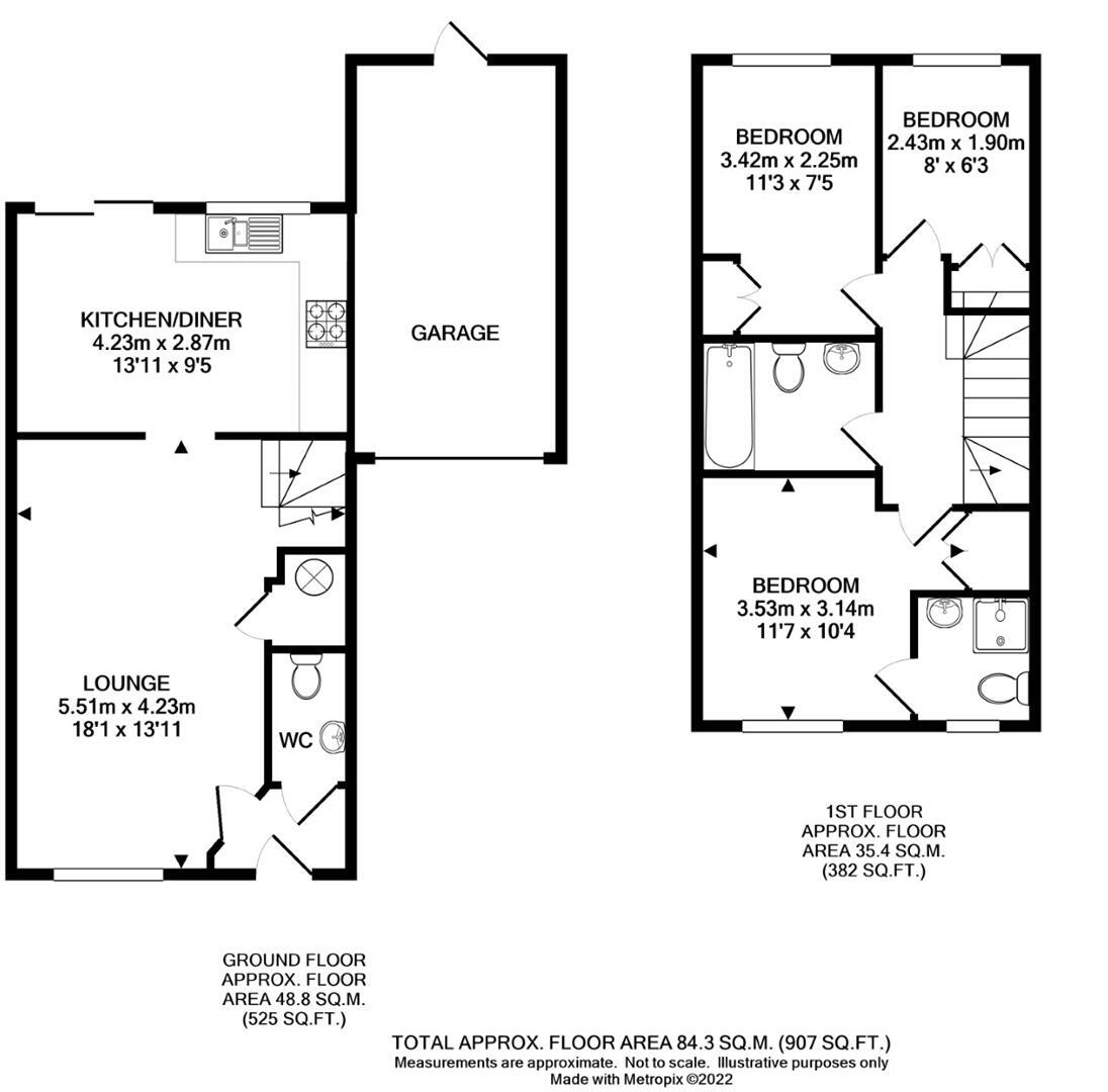 Sarnia Close, Peacehaven, East Sussex floorplan